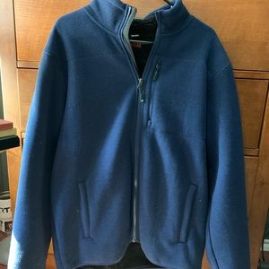 Blue winter zipped jacket ( MENS L )
